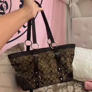 Vintage coach tote bag